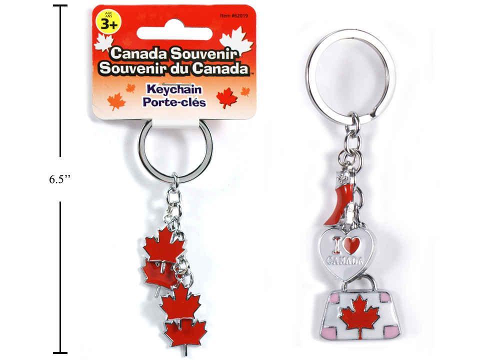 Canada Keychain, 2pcs