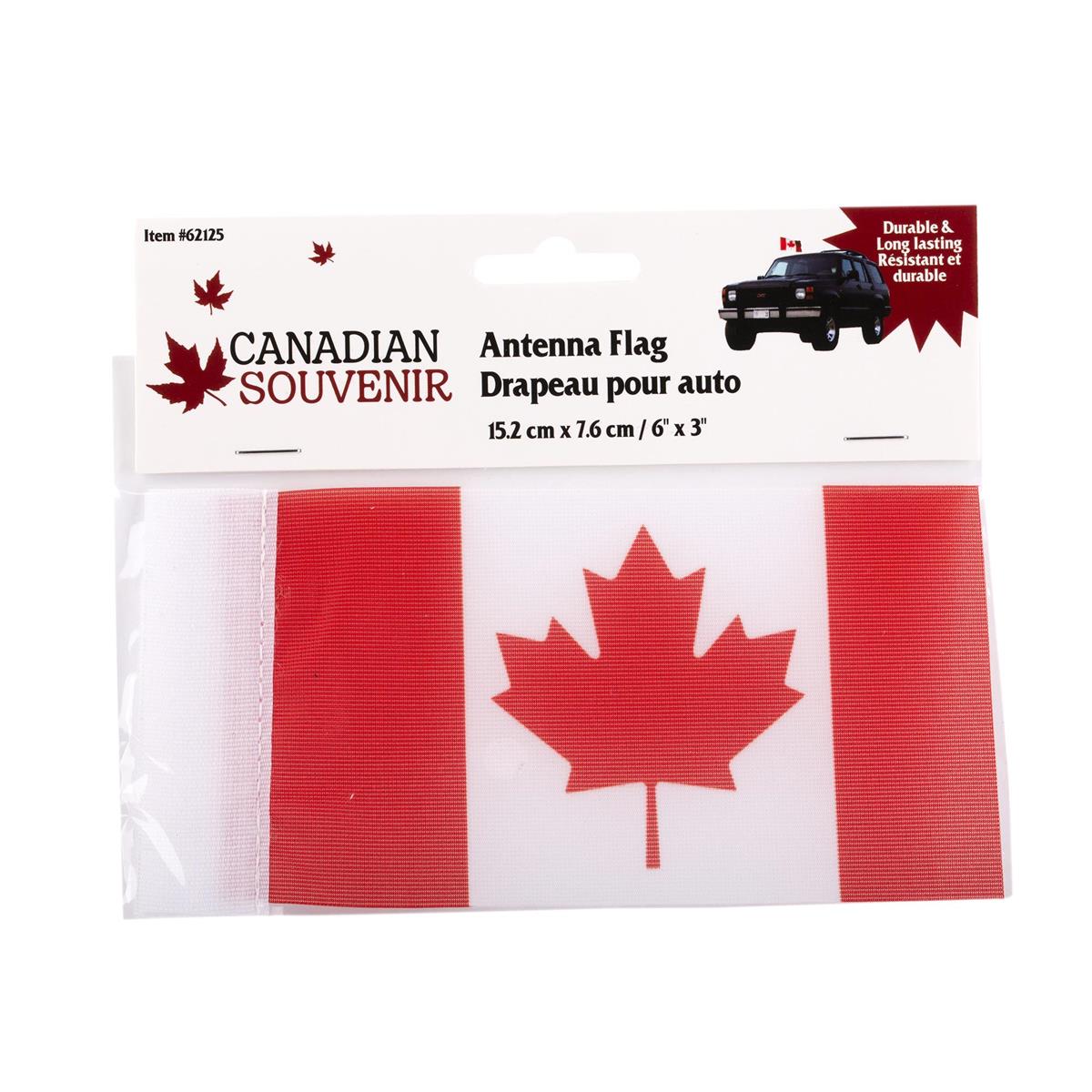 Canada Car Antenna Flag 3 x 6 in