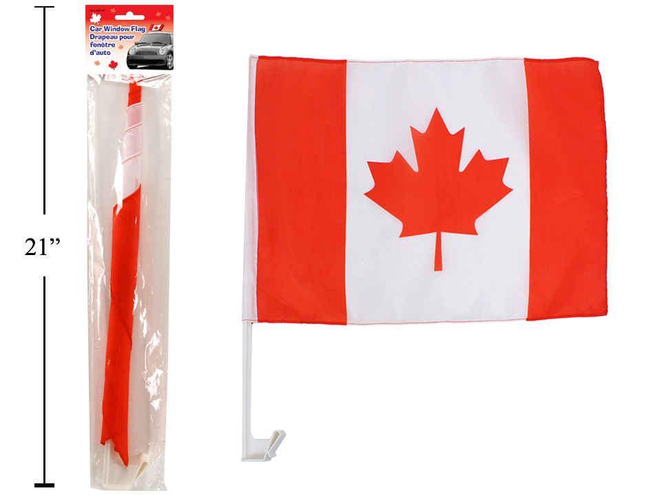 Canada Car Flag, Nylon, 10"x20"