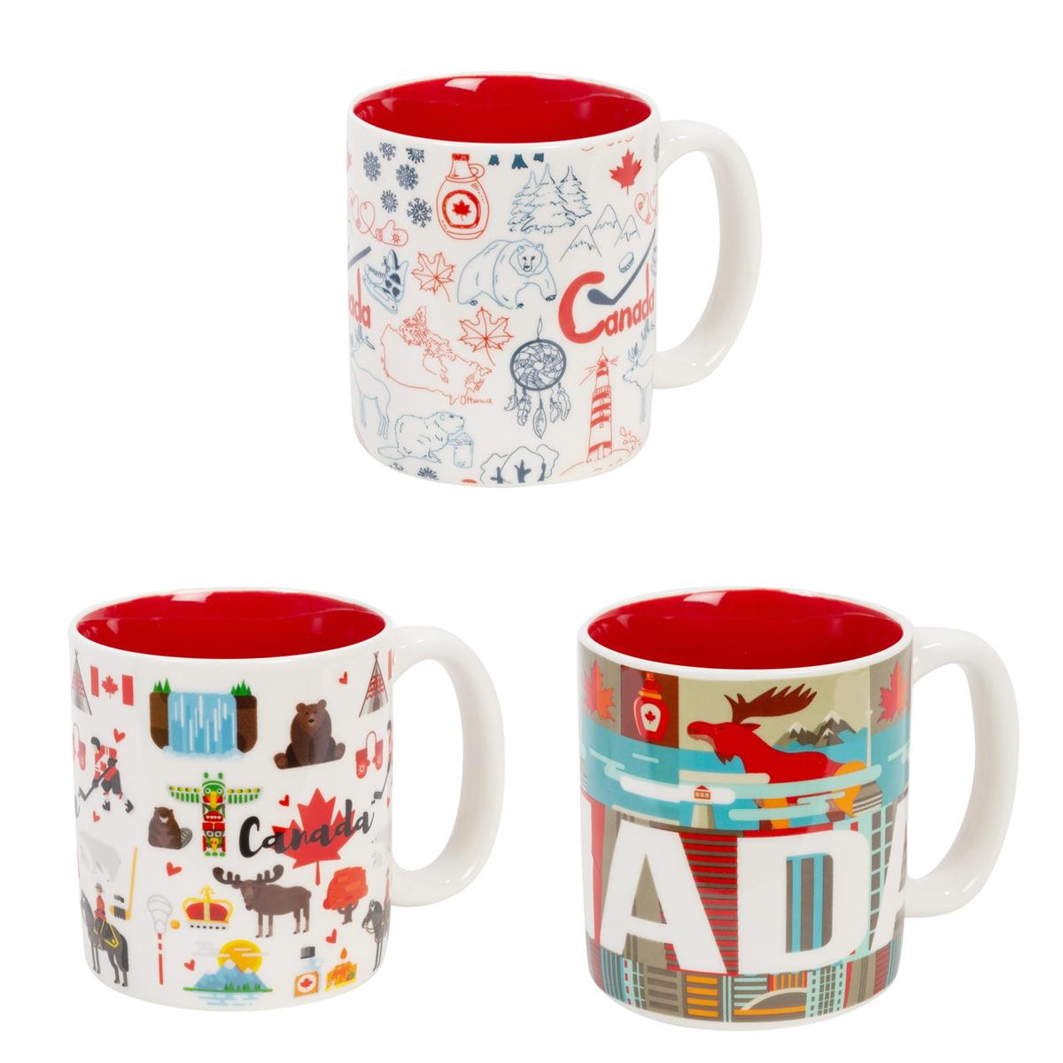 16 oz Bone China Canada Mug with Interior Glaze