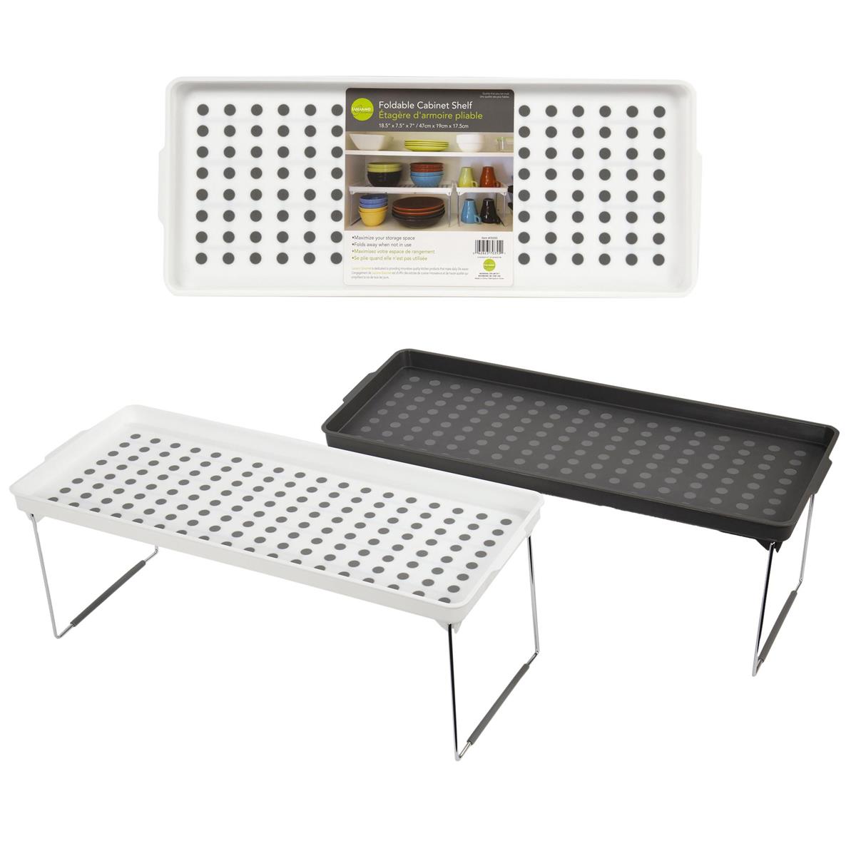 L.Gourmet 18.25"x7.5"x7" Foldable Cabinet Shelf