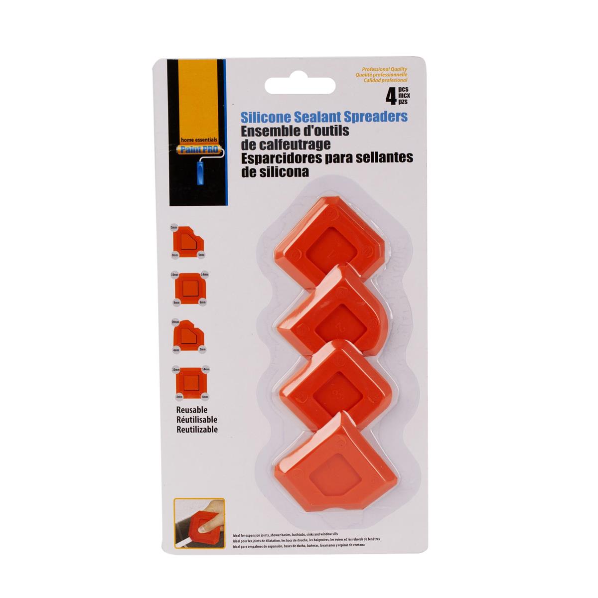 H.E. Paint Pro Silicone Sealant Spreaders, 4-PC