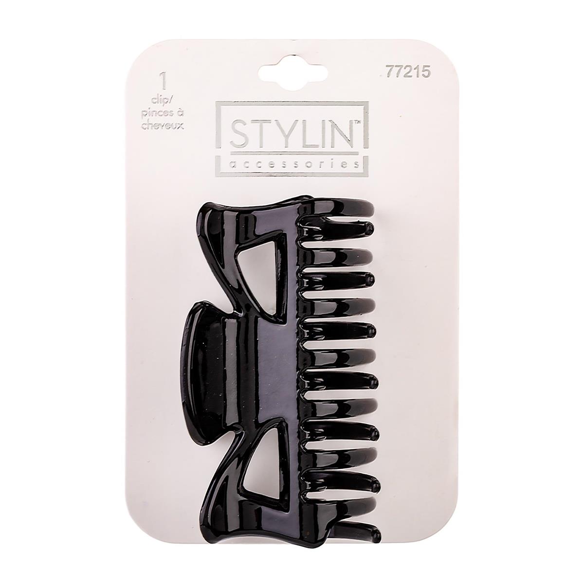 Black Double-Layer Hair Claw Clip