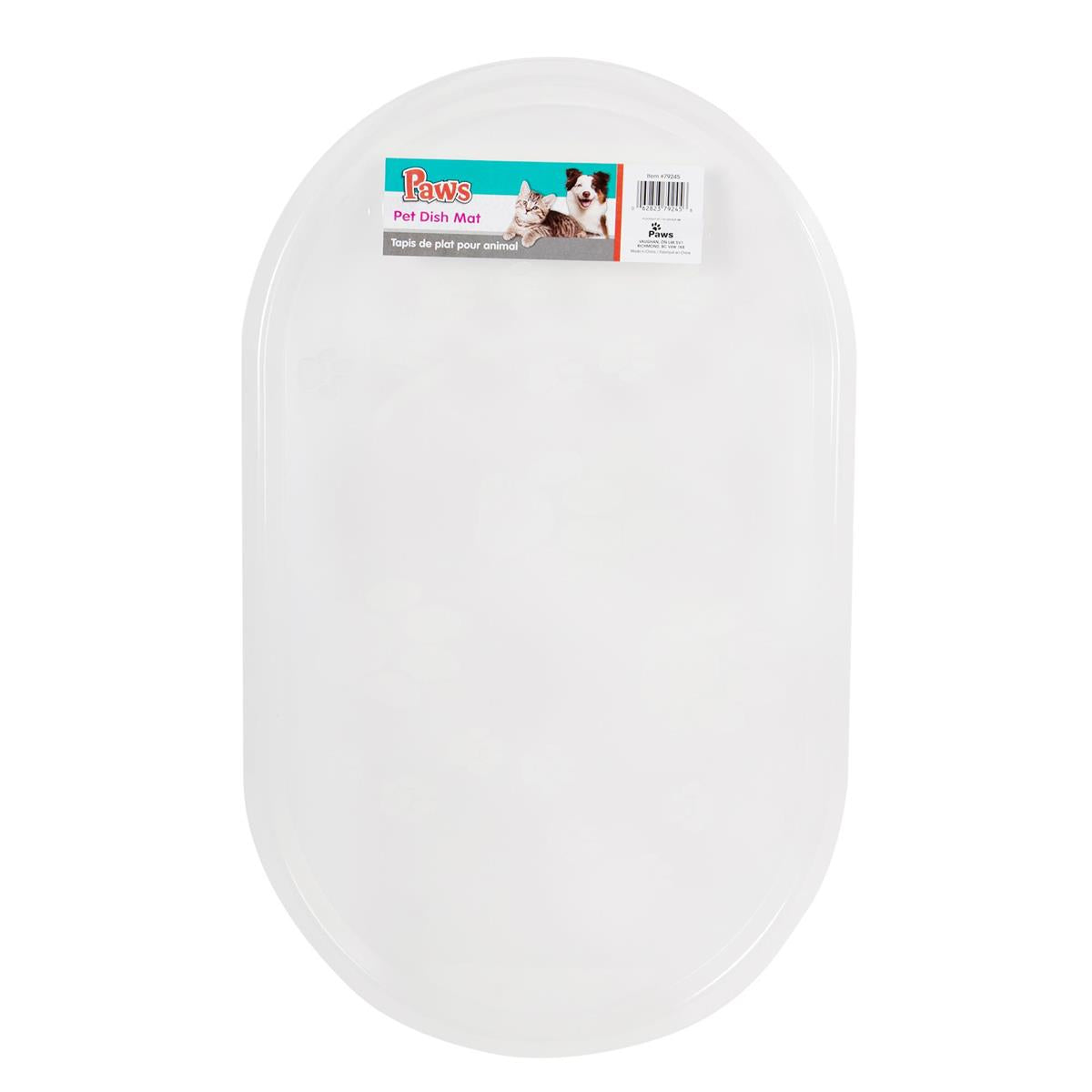 Pet Dish Mat, 21.25"X13"X0.5"