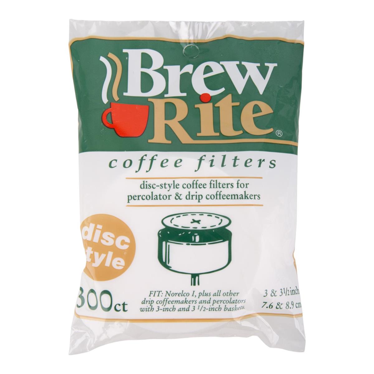 300-Piece Brewrite Disc Filters, 3" & 3.5"
