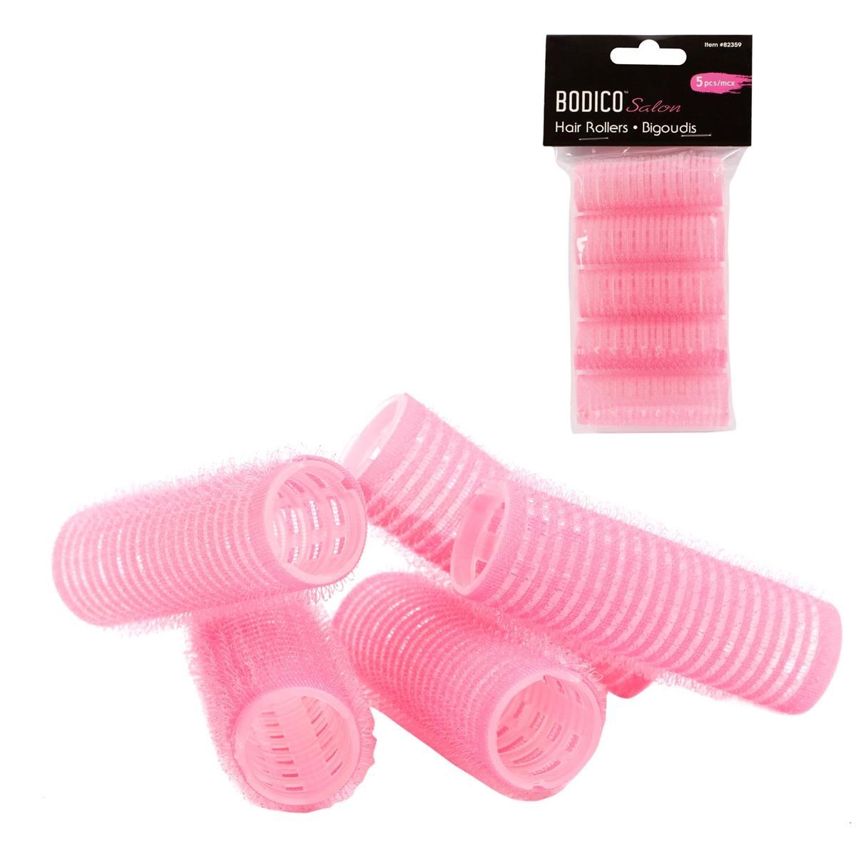 Bodico 5-Piece Pink Hair Rollers