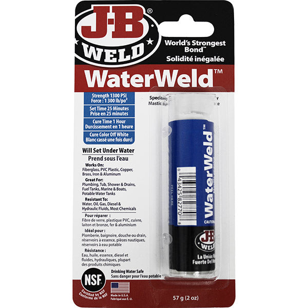 JB WaterWeld Epoxy Putty Stick ? Fix Leaks Fast