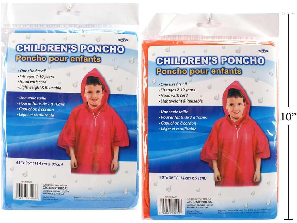 Children Rain Poncho