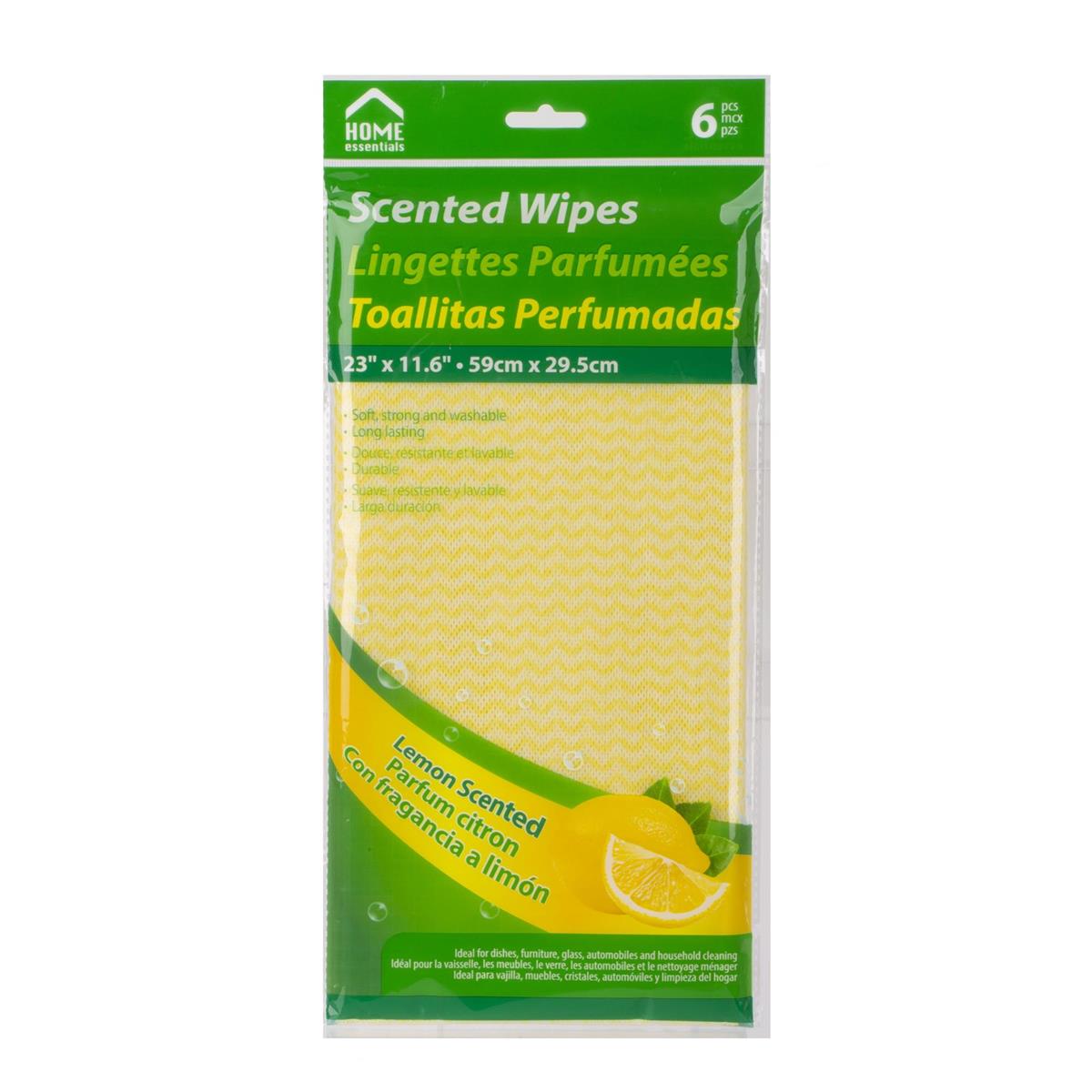 Lemon Scented Wipes, 6-Pack (23 x 11.6 in)