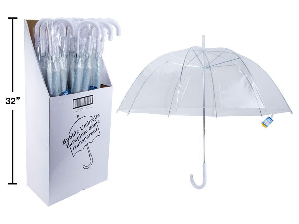 All Clear Bubble Umbrella Manual Open