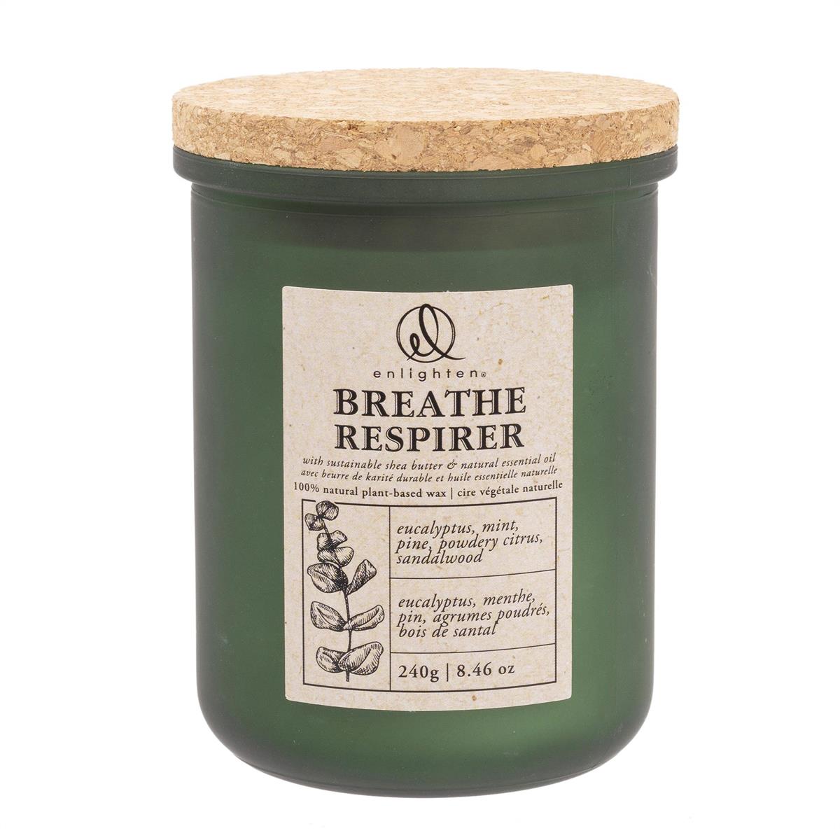 Breathe Scented Candle with Cork Lid