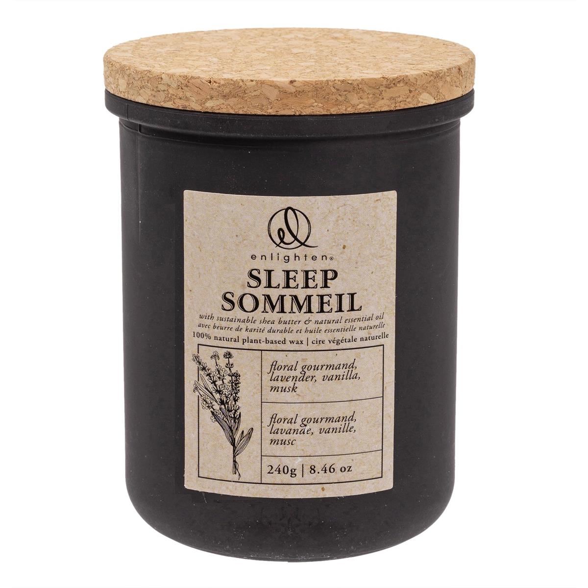 Sleep Scented Candle with Cork Lid, 240g