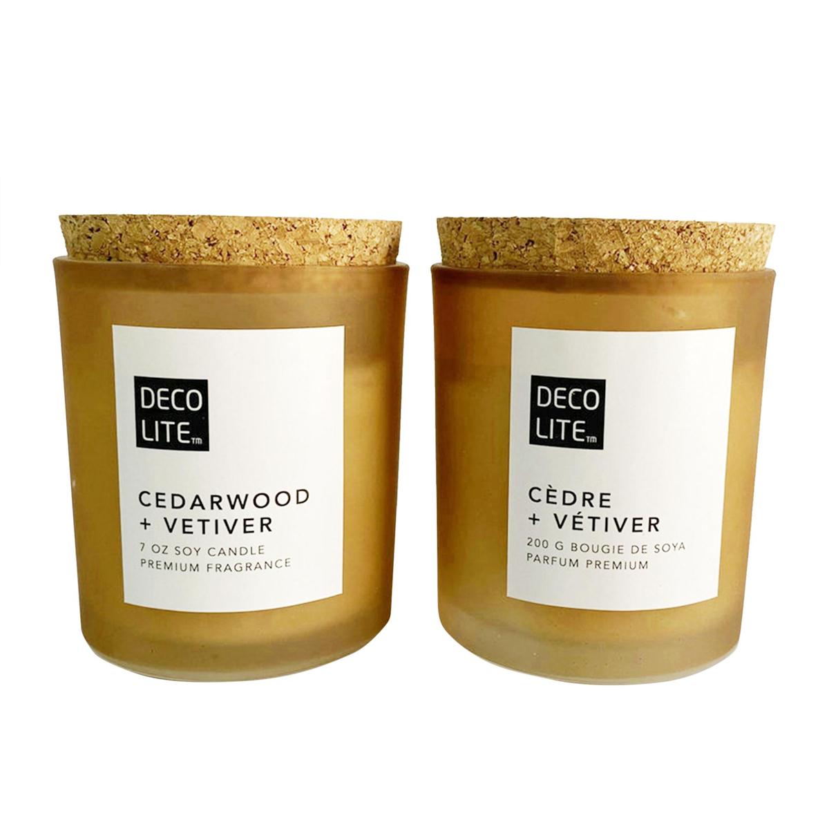 Soy Glass Jar Candle, Cedarwood, 200/460g