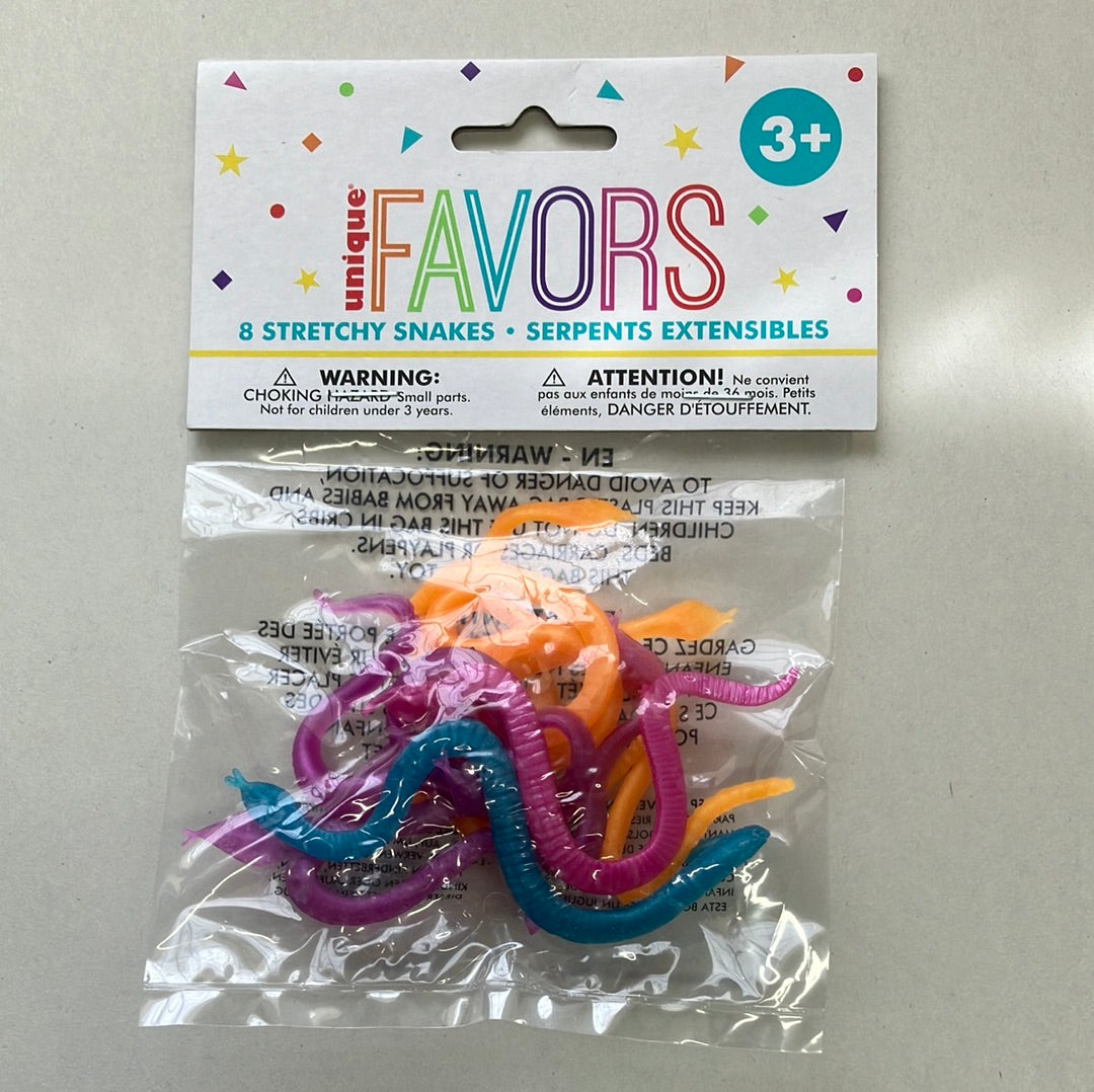 Assorted Stretchy Critter Party Favors, Pack of 8