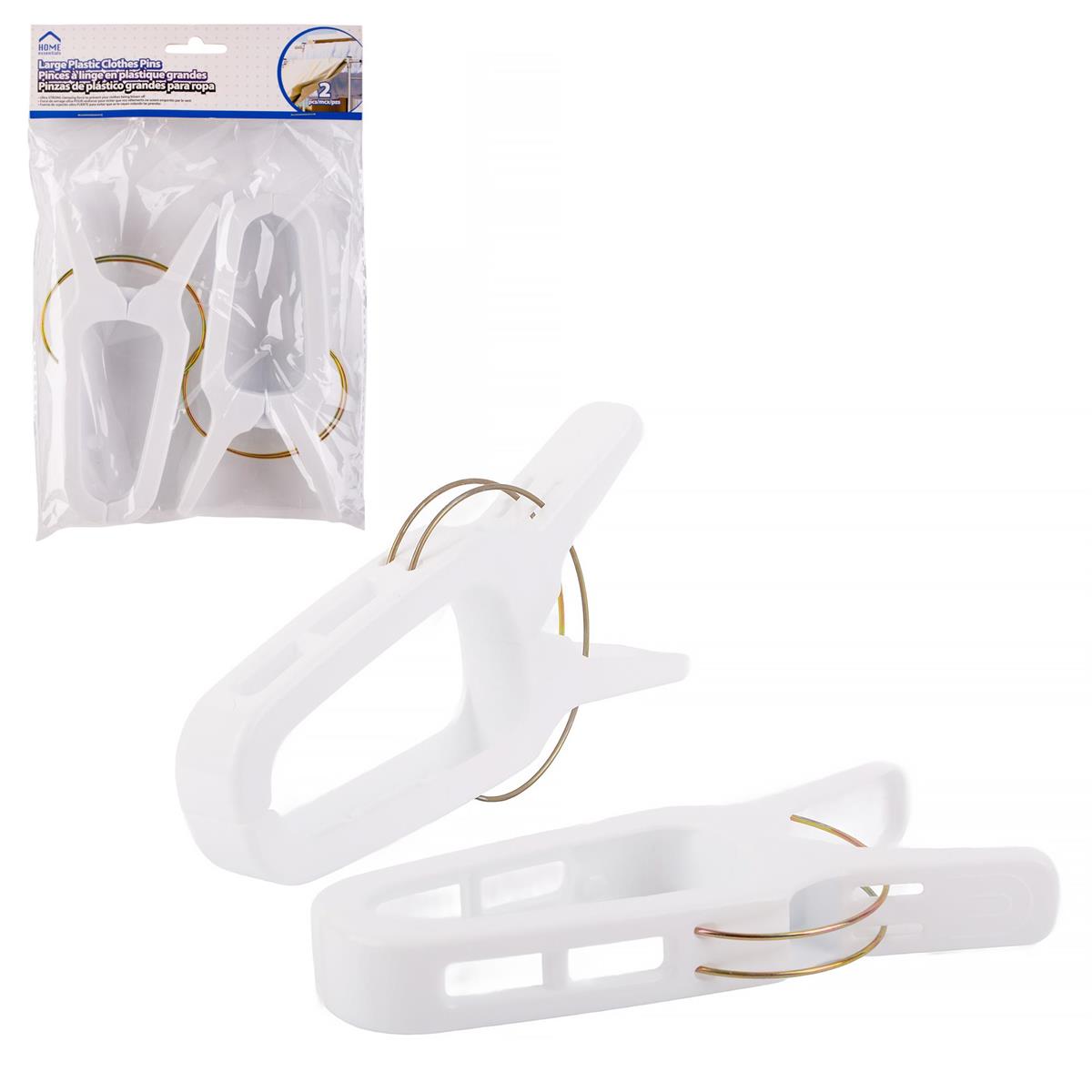 2-Pack Large Plastic Clothes Pins