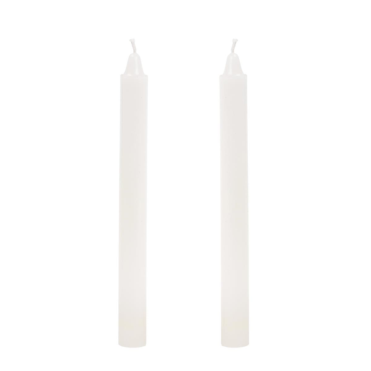 Radiance 7-Inch White Dinner Candle, Unscented with 6.5 Hours Burn Time
