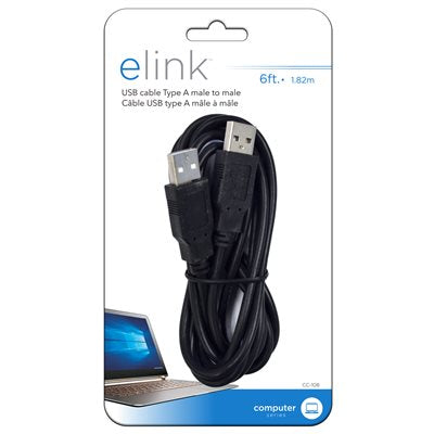 6 Ft. USB Cable male-to-male