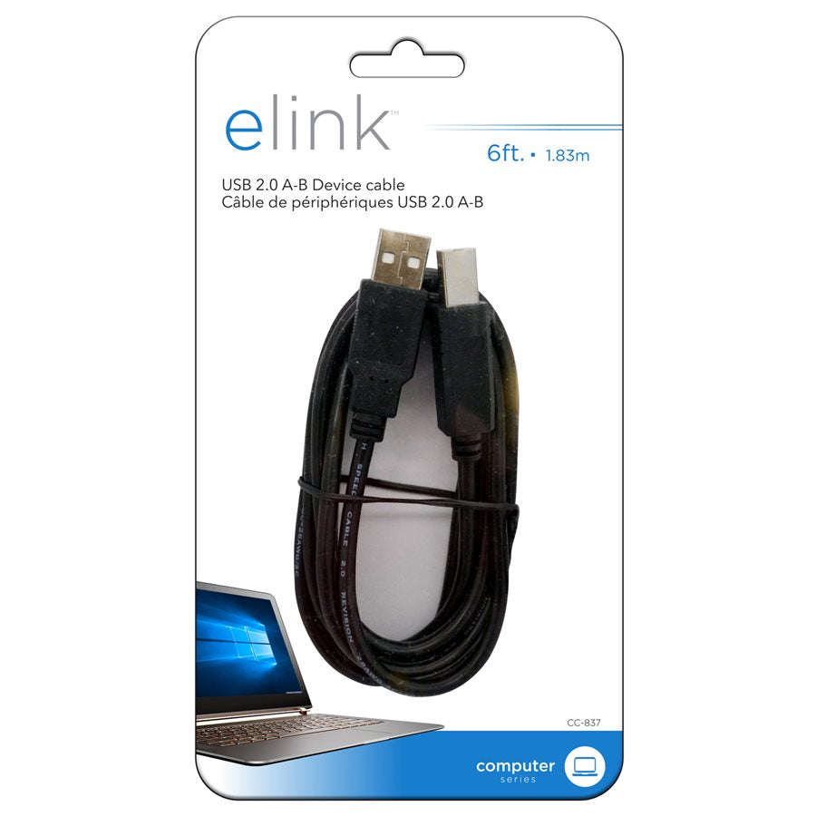 6 Ft. USB Device Cable