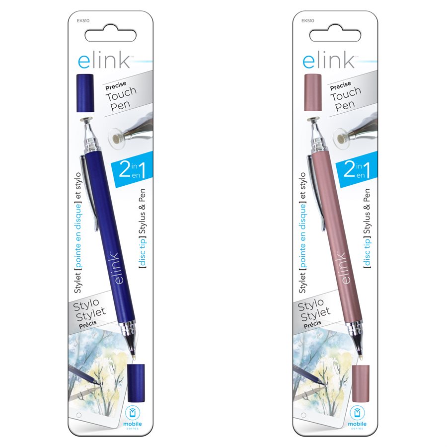 2-in-1 Precision Tip and Ball Pen Touch Pen