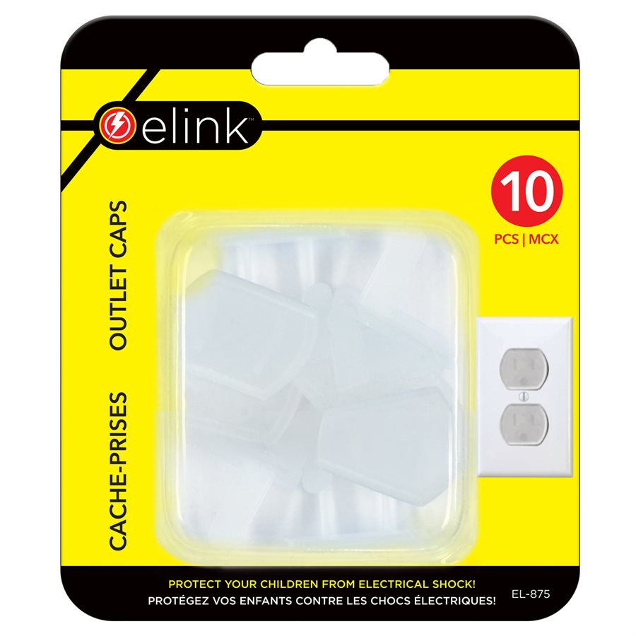 Electrical Outlet Caps; Pack of 10