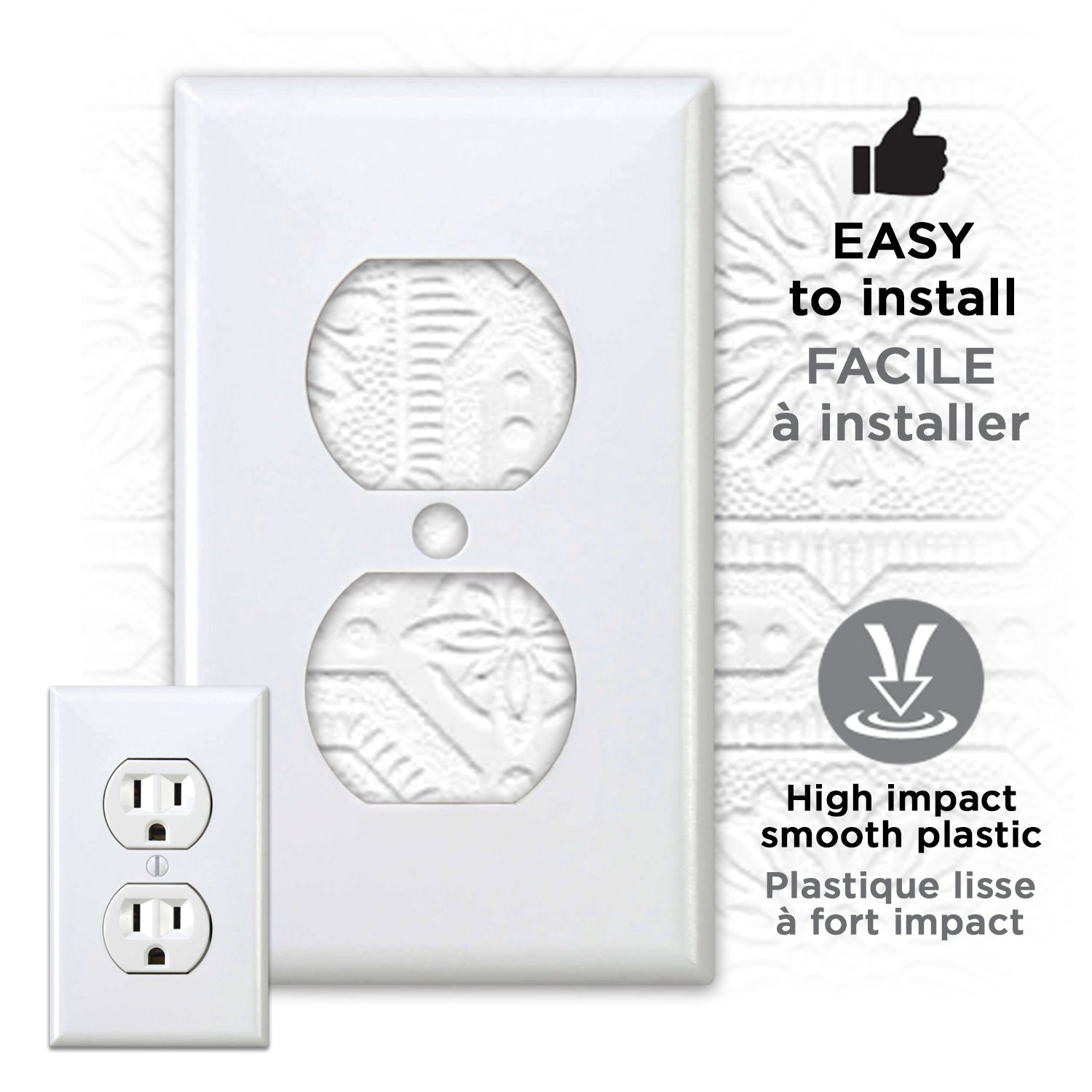 Elink Electrical Outlet Wall Plate, 1 Pack