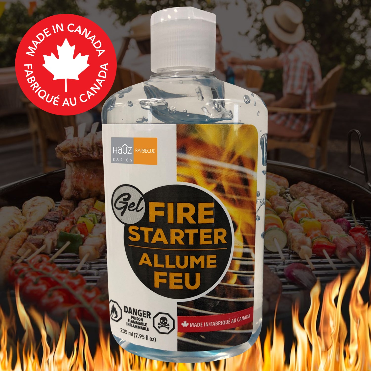 Hauz Fire Starter Gel, 235 mL