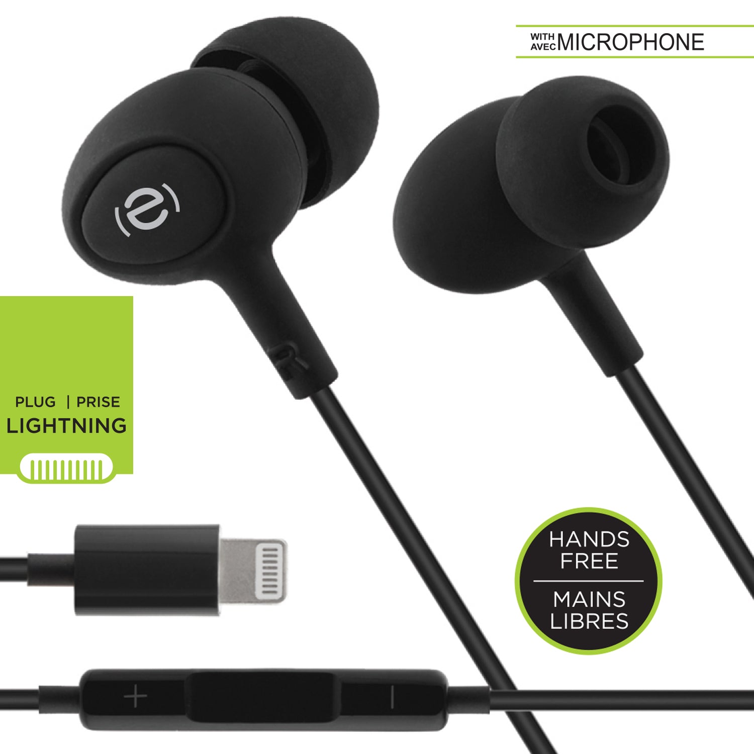 Black Lightning Hands-Free Earphones