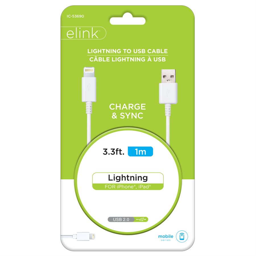 3.3 Ft. Lightning to USB Cable