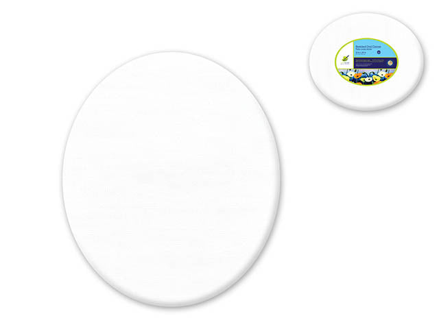 Stretch Artist Canvas: Oval 12"x16" Primed Back-Stapled