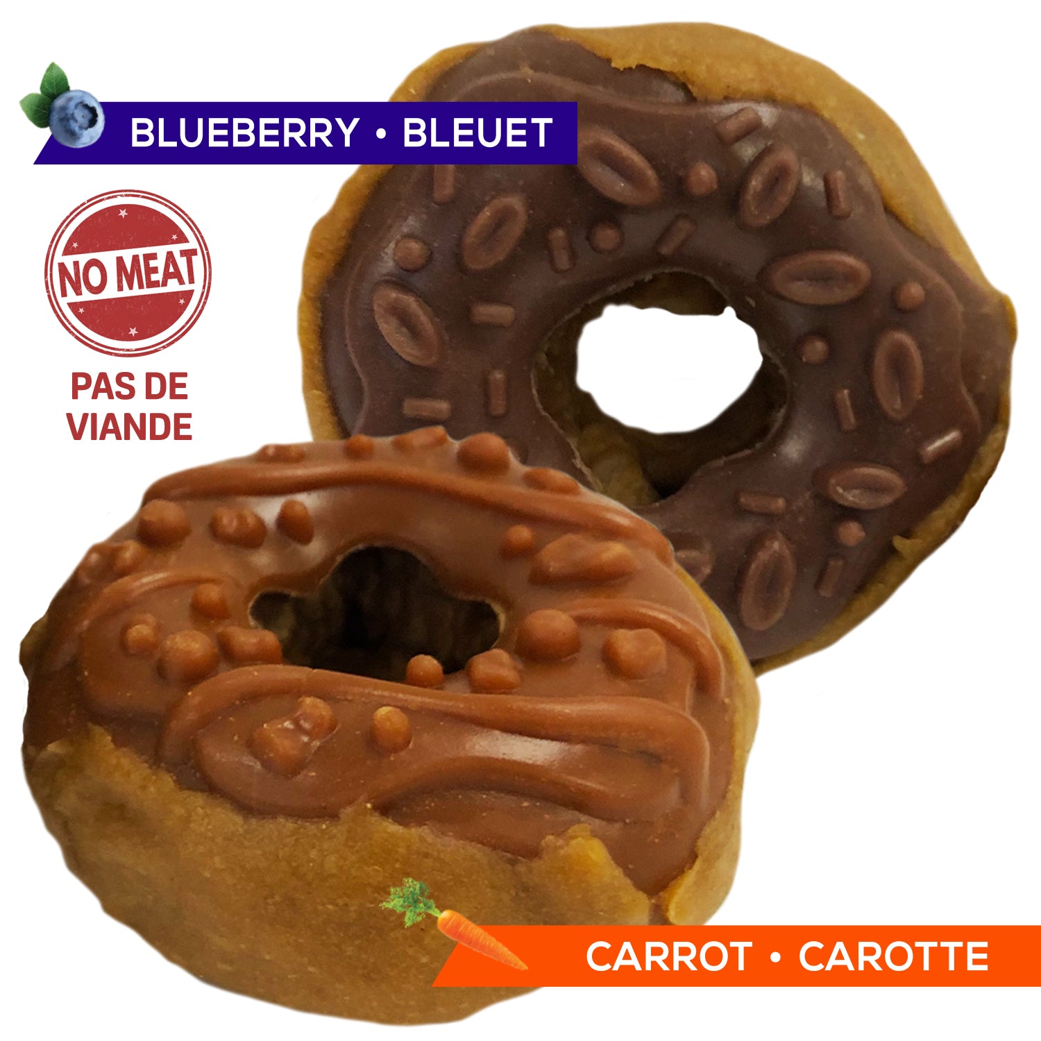 All Natural Pet Donut Snacks, 2-Pack