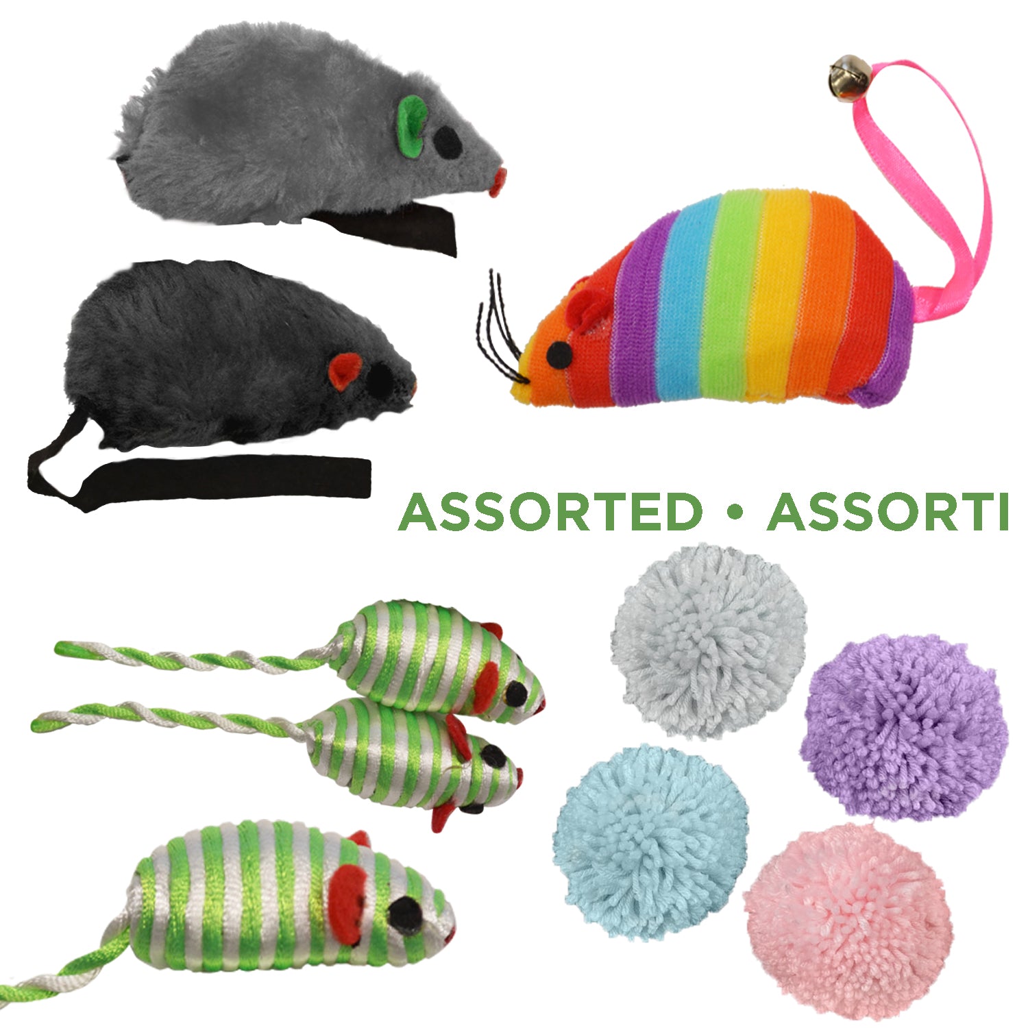 Animooos Assorted Cat Toys