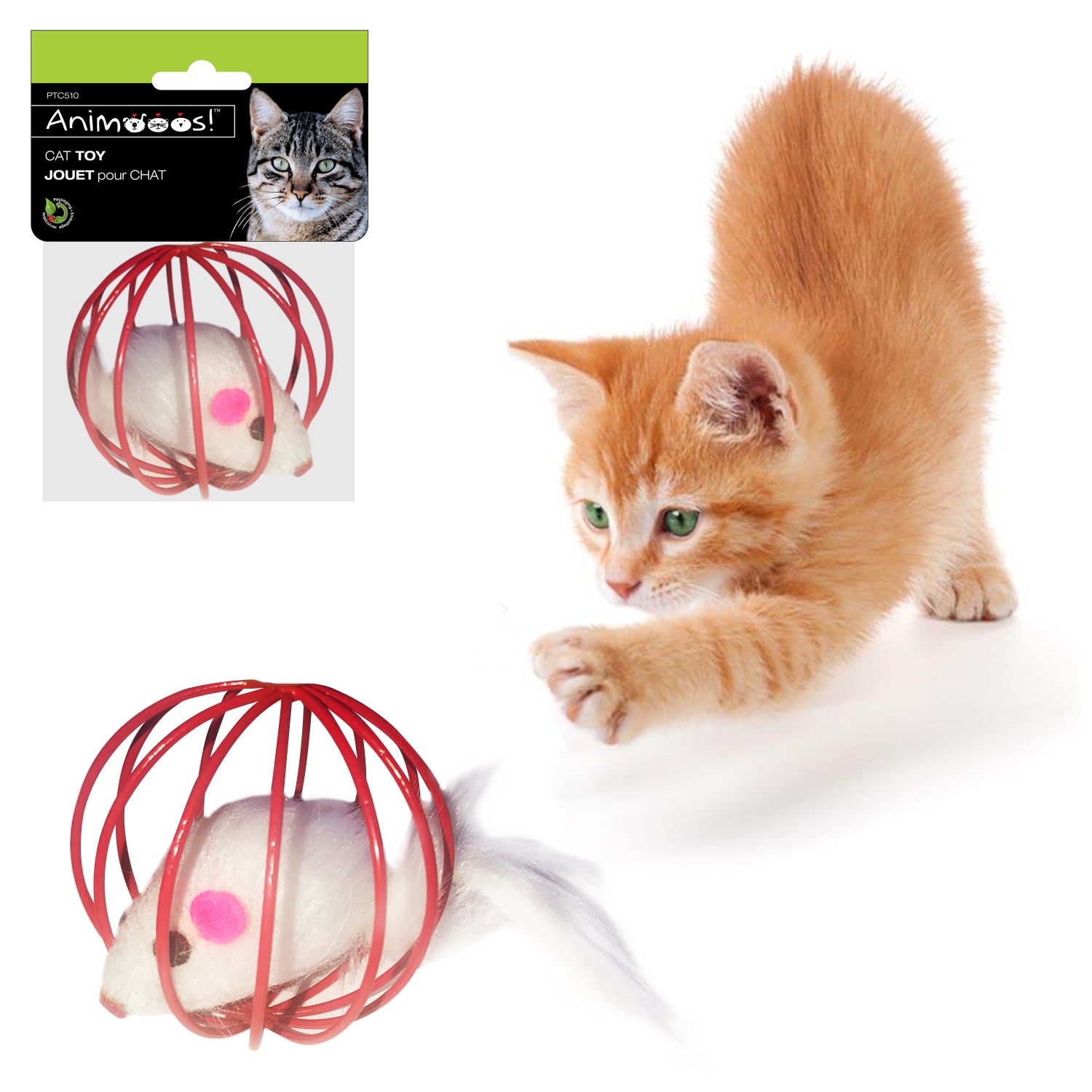 Metal Cage Mouse Cat Toy