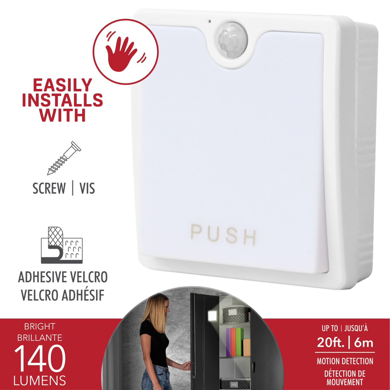RCA Motion Sensor LED Push Light