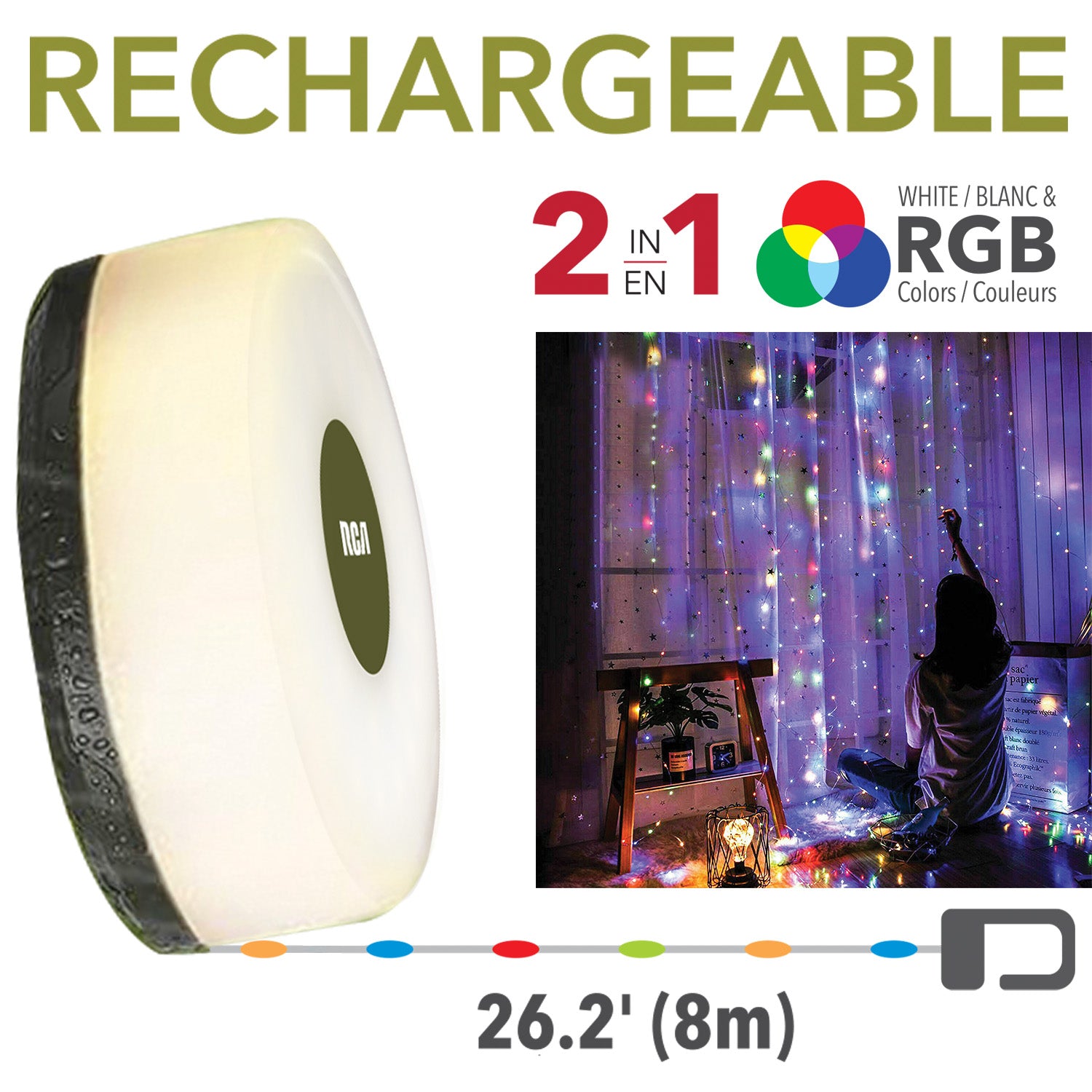 Rechargeable LED String Light & Camping Lantern