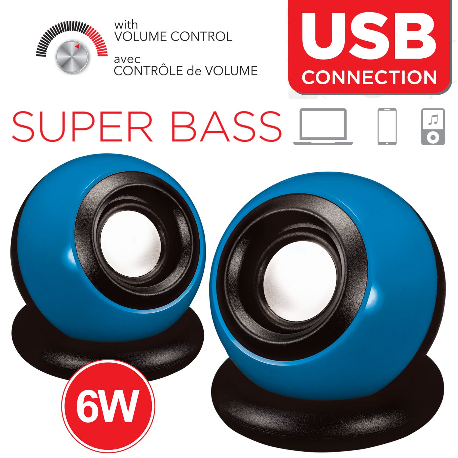 Escape Super Bass USB Speaker 6W