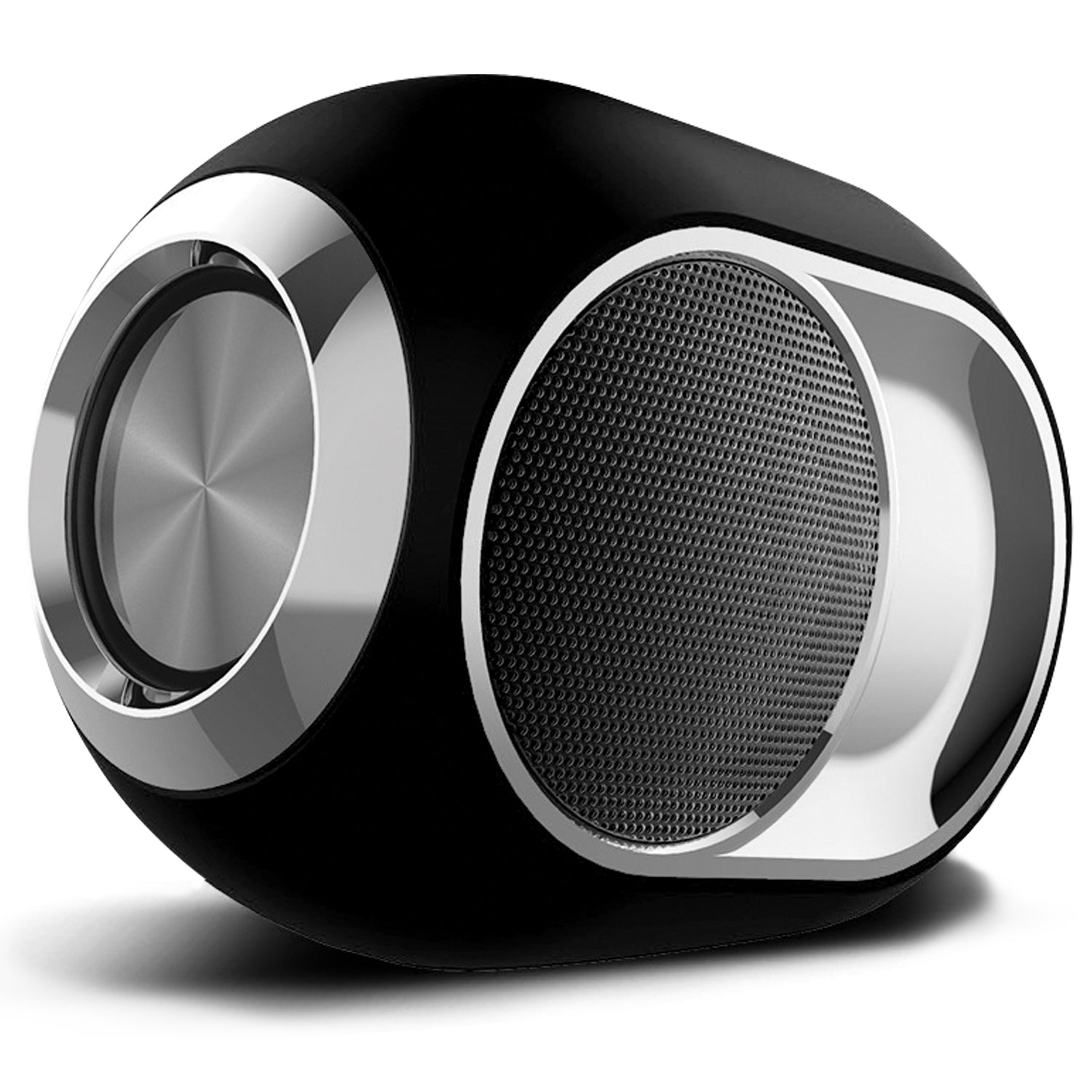 Black Wireless Speaker with Microphone & FM Radio