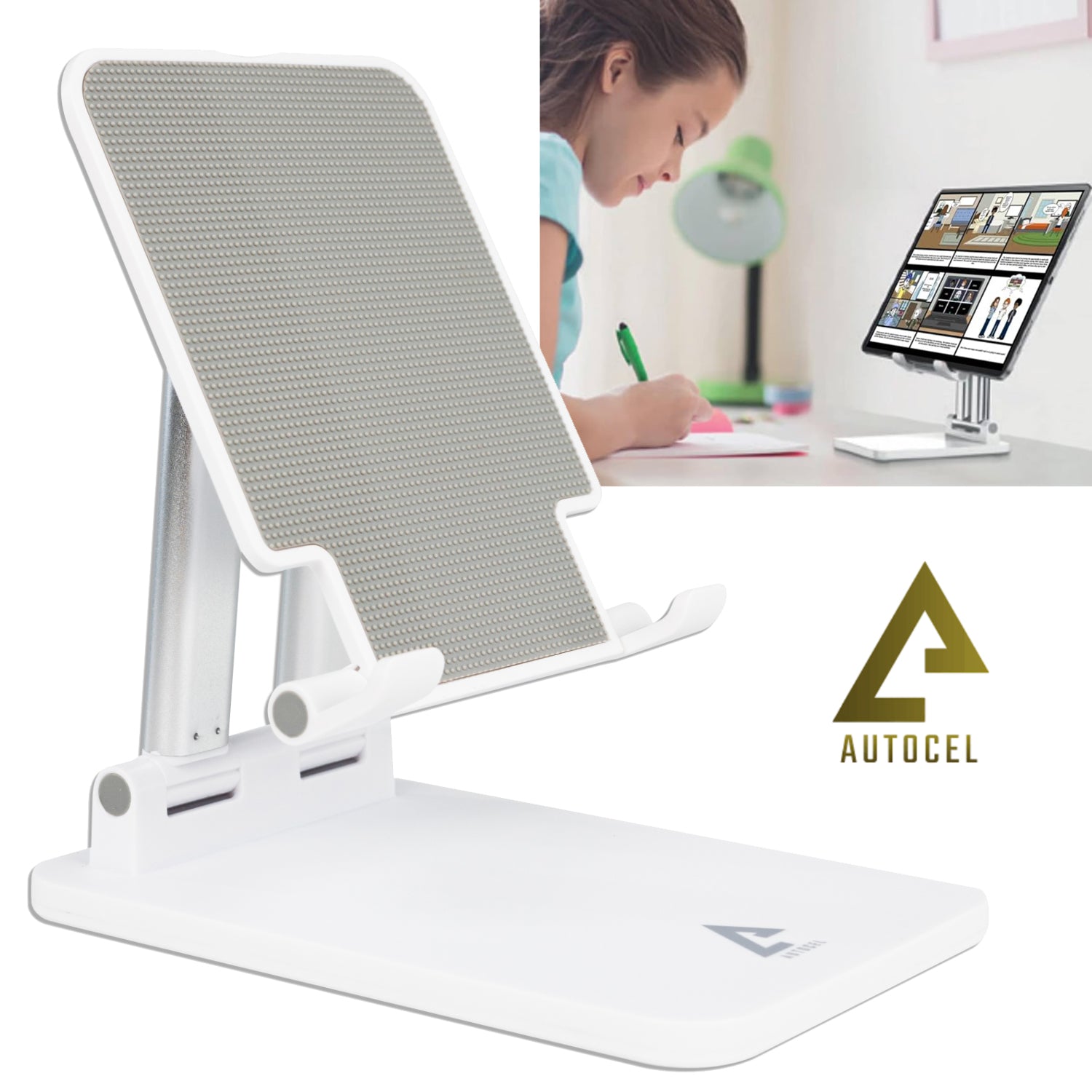 White Foldable Tablet Stand