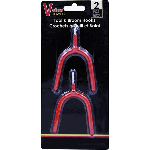 2-Pack Tool & Broom Hooks