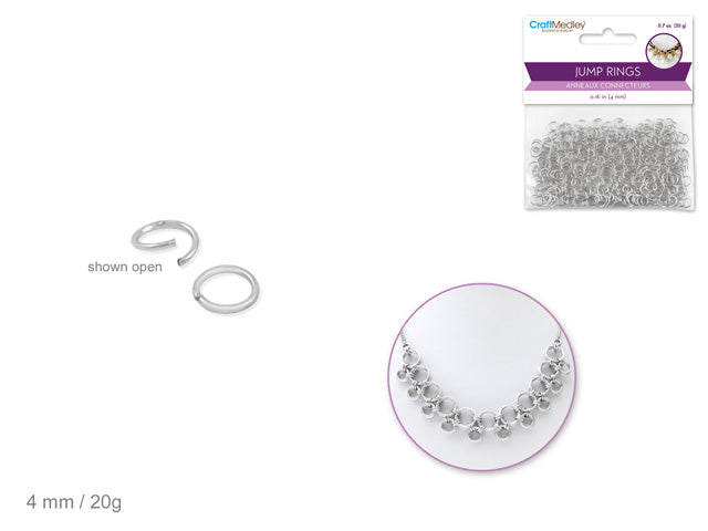 4mm Silver Jump Rings