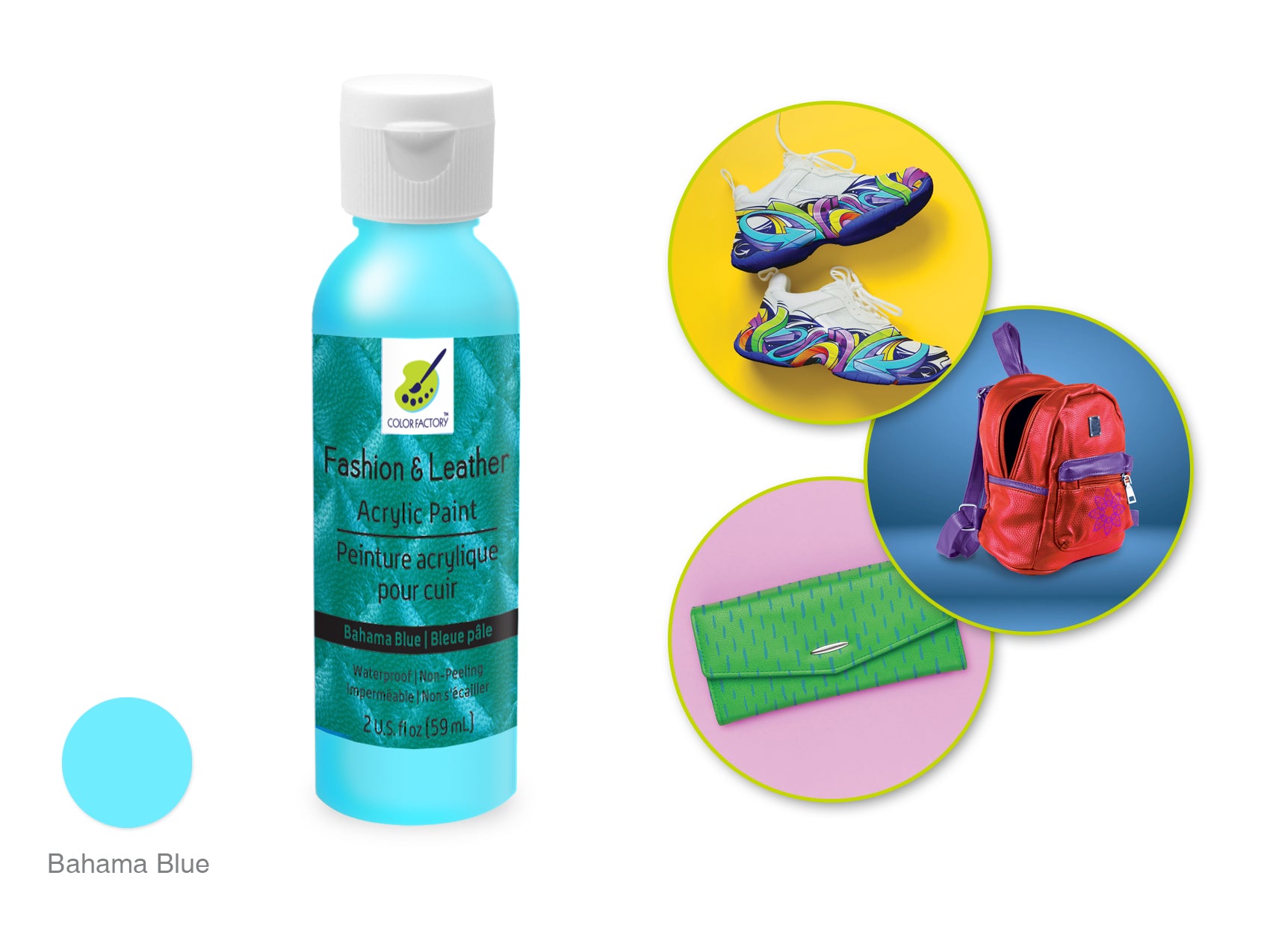 Color Factory 2 oz Bahama Blue Acrylic Paint