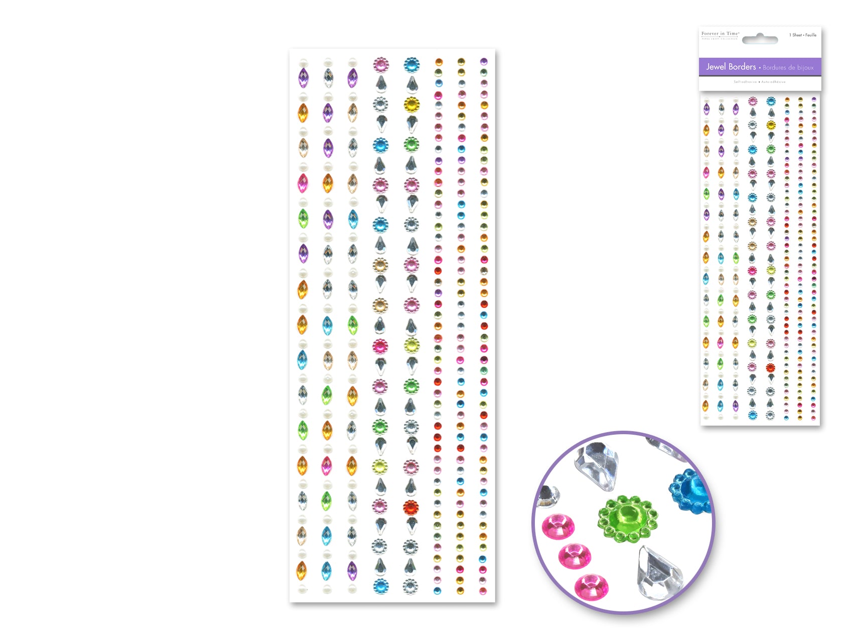 It's Raining Gems Jewel Border Stickers