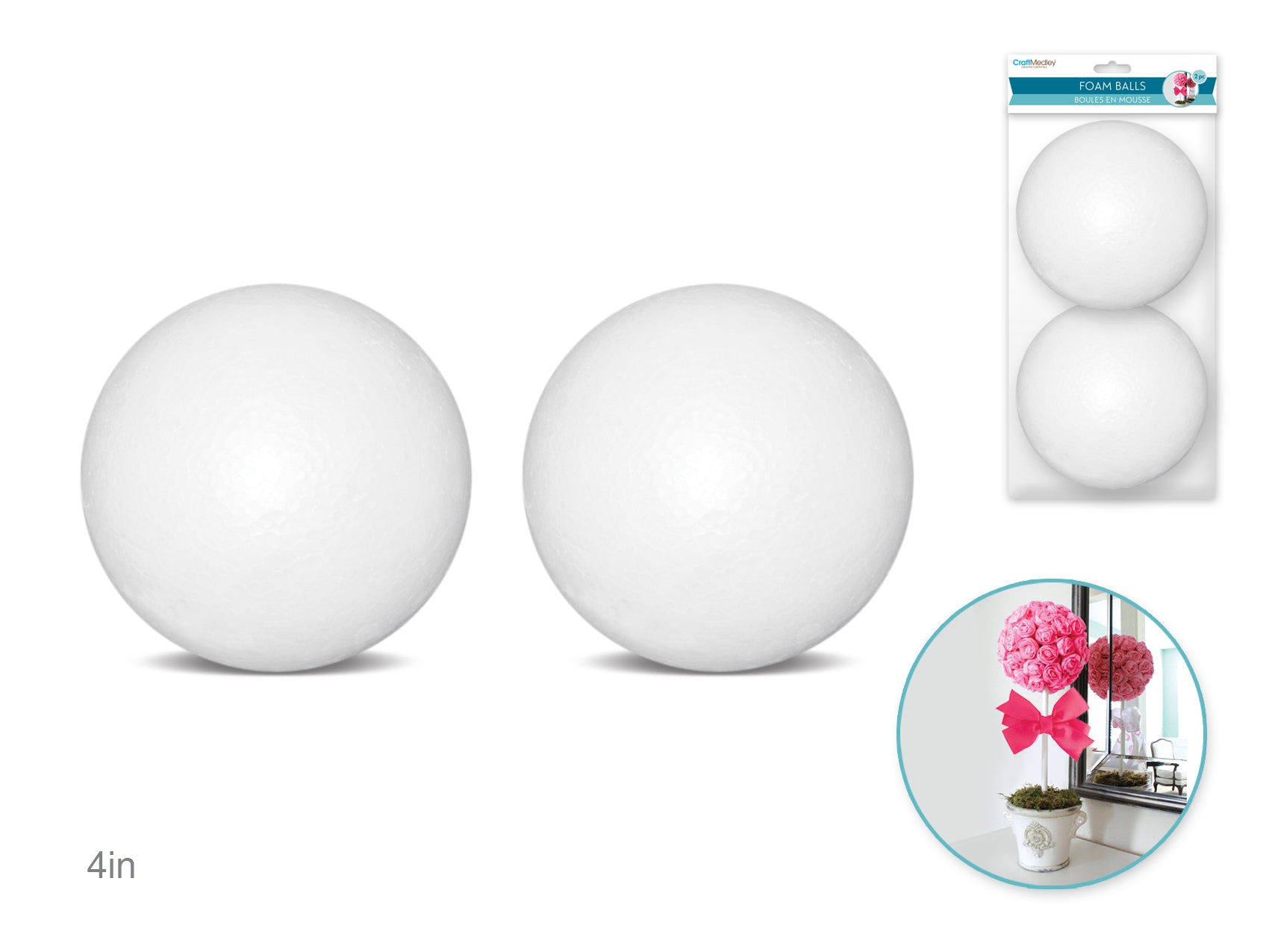 4" Polyfoam Balls, 2-Pack
