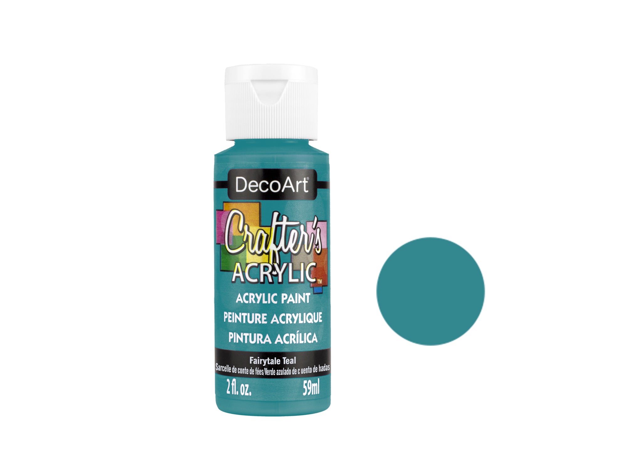 Crafter’s Acrylic Paint, Fairytale Teal, 2 oz