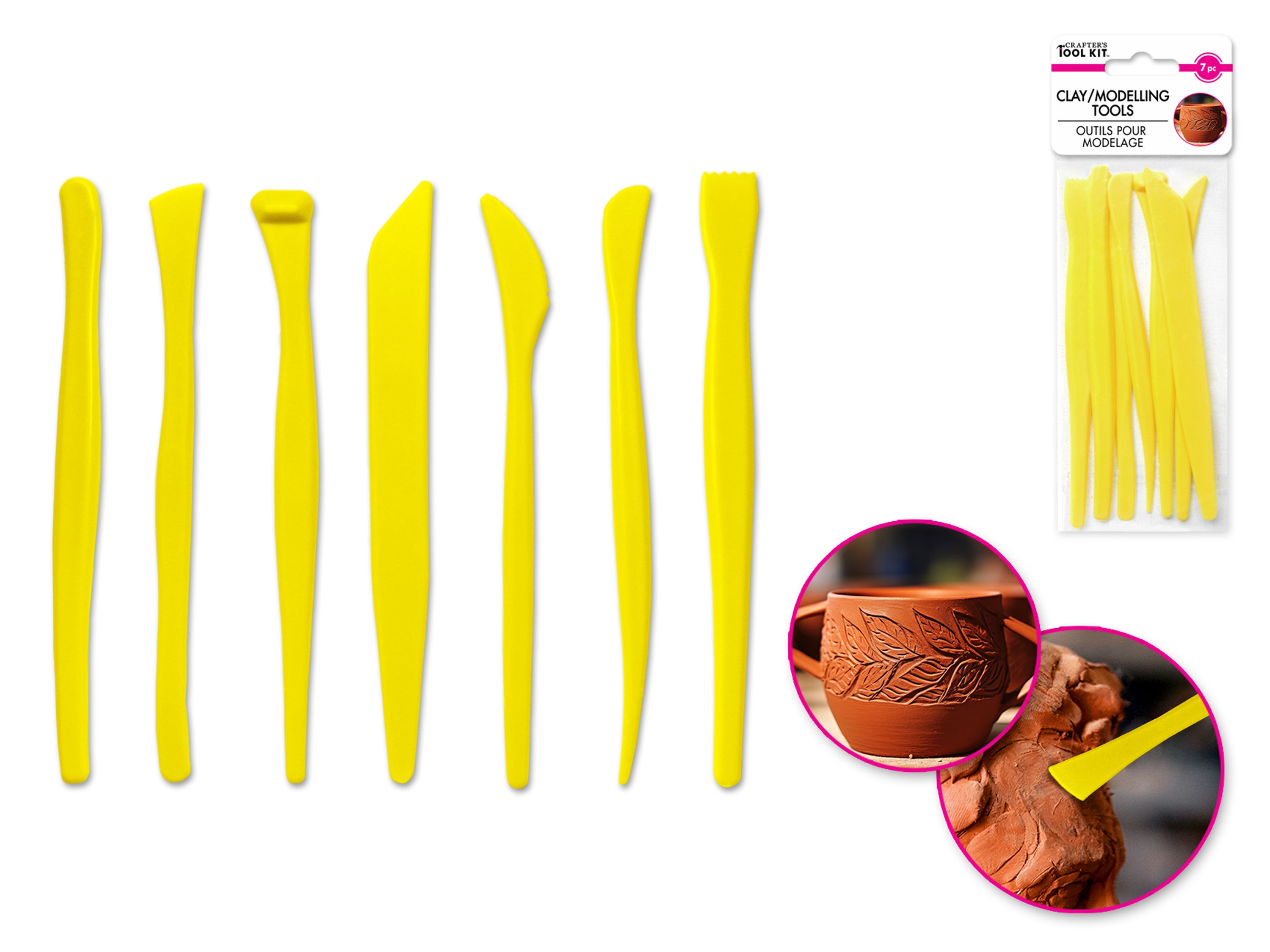 Clay Sculpting Tool Set, 7 Pieces