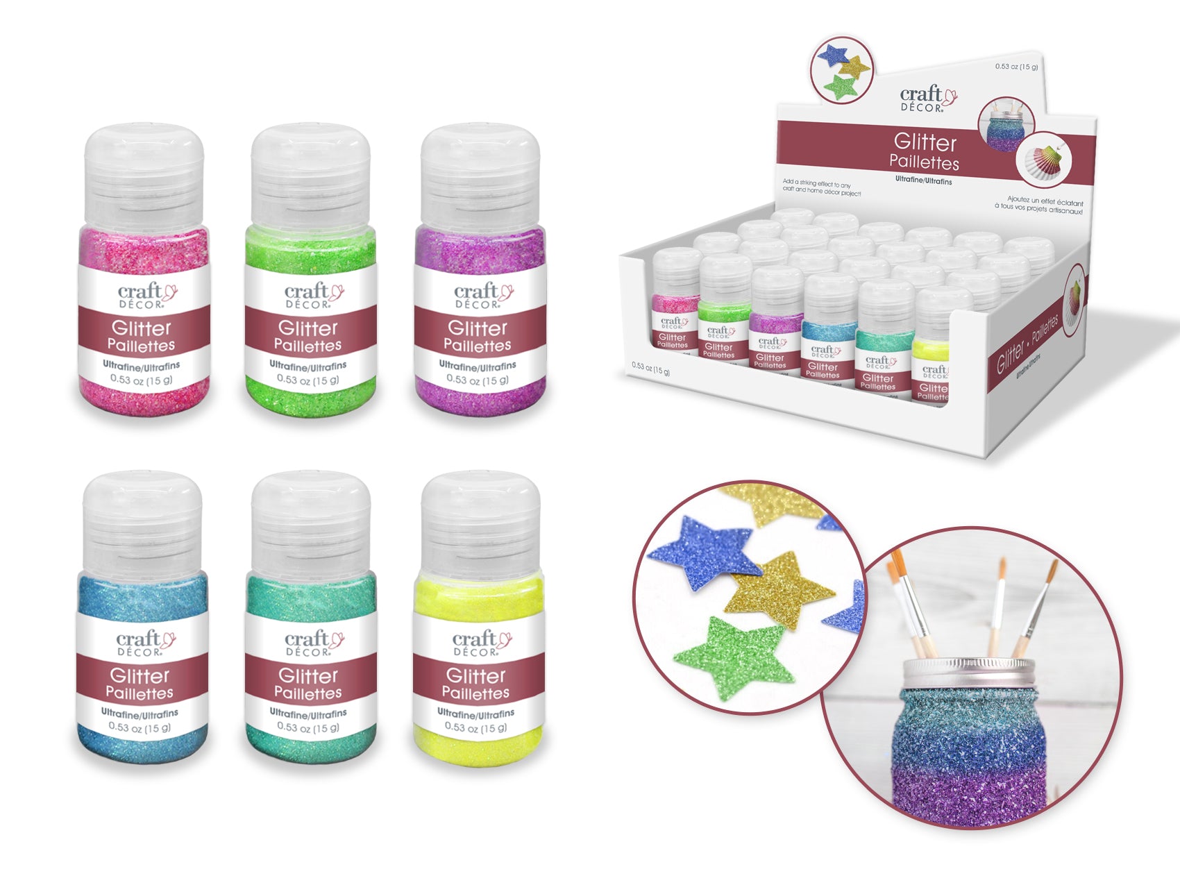 Princess Dust Ultrafine Hexagon Glitter, 15g Bottle