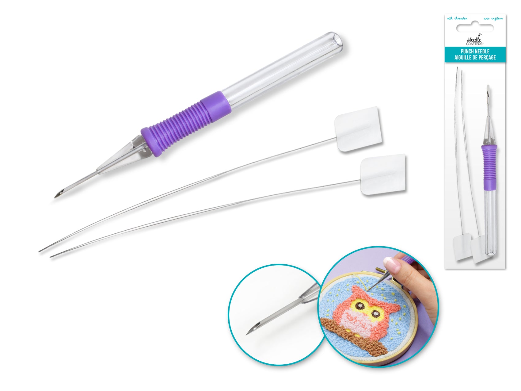 Punch Needle Tool with Threader