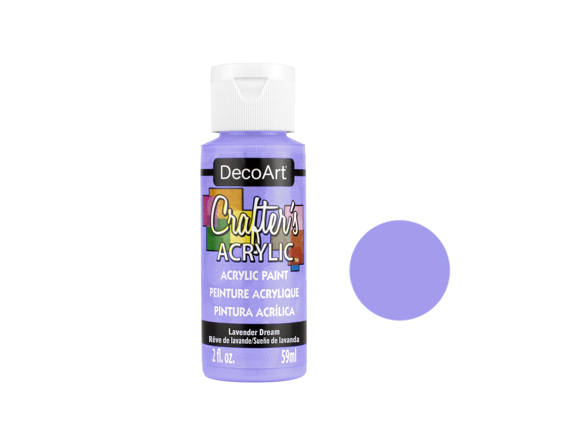 Crafters Acrylic Paint, Lavender Dream, 2 oz