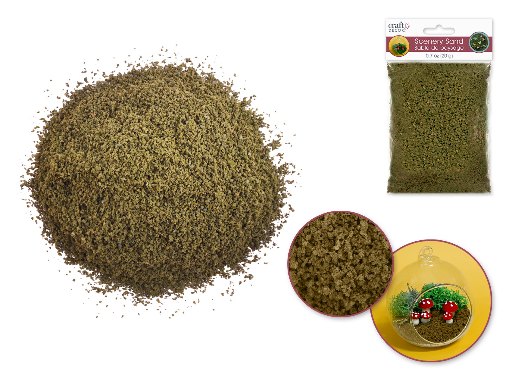 MiniMakers Wild Moss Green Scenery Sand, 20g