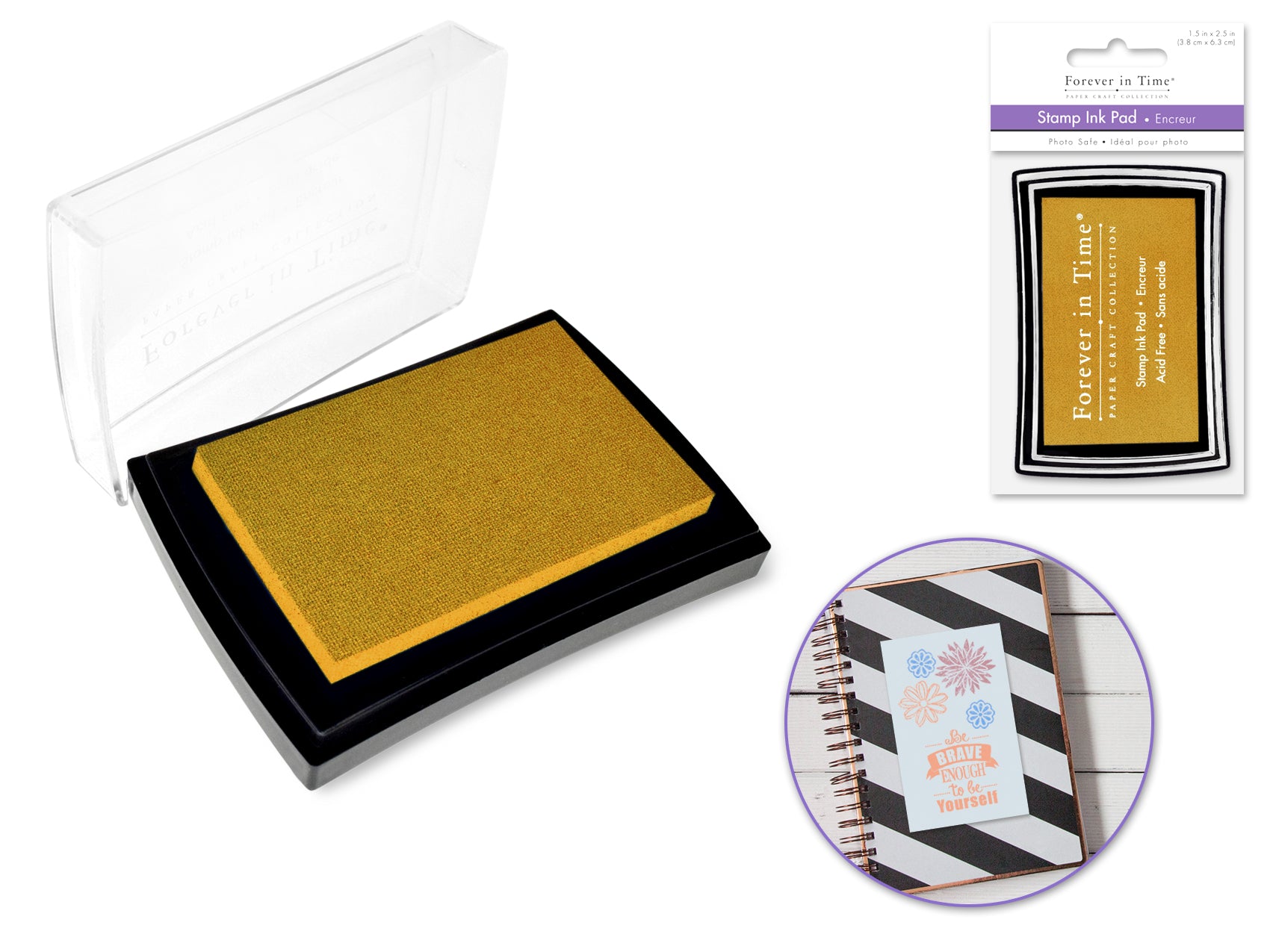 Gold Metallic Stamp Ink Pad