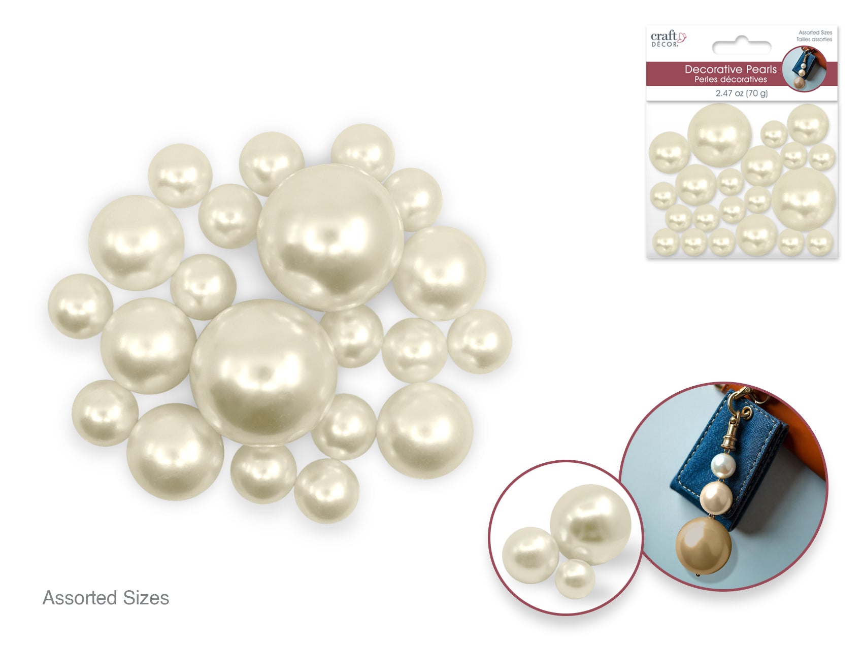 Ivory Pearl Deco Balls